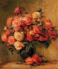 Bouquet of Roses   -    1890-1900, Pierre-Auguste Renoir