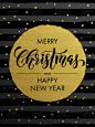 474号金色典雅黑底大气时尚圣诞节卡片海报背景矢量文件设计素材-淘宝网