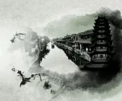 【古图专帖】——『手绘系列』——风景、楼阁、宫殿等各种场_古风图片吧_百度贴吧