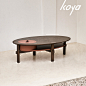 【KOYA】结构者系列北美风格暗格白蜡木简约现代客厅双层茶几-淘宝网