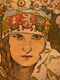 女子面容细节
穆夏真迹  
捷克插画大师 Alphonse Maria Mucha (1860—1939) ​​​ 
                                            –––小控拍的(๑•ั็ω•็ั๑) ​​​​