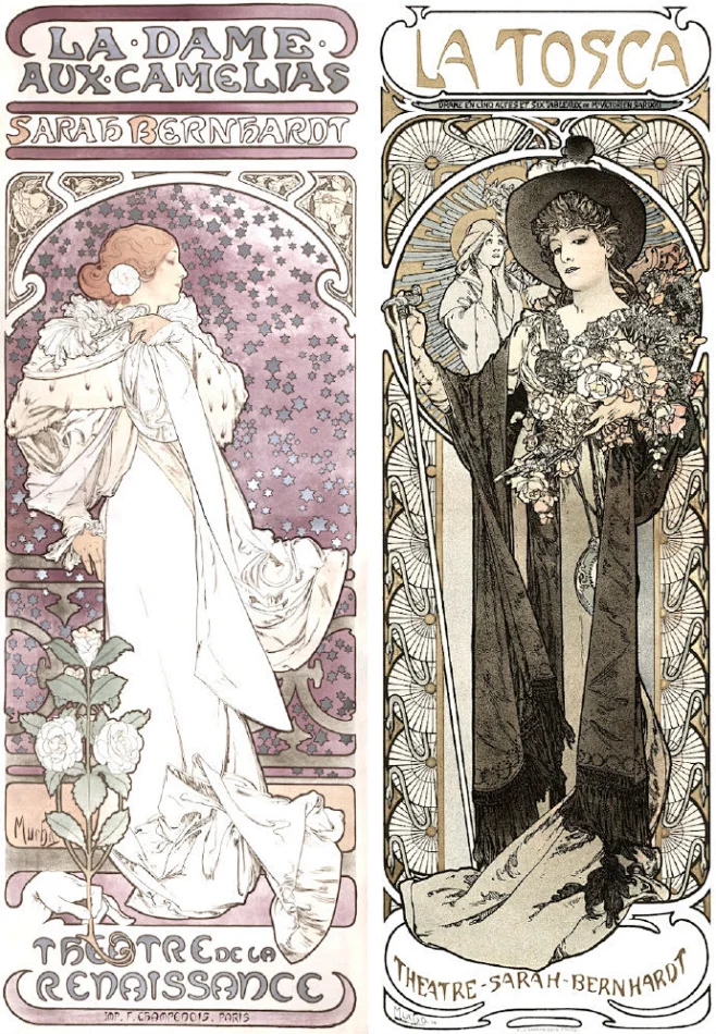 #唐亮钢笔画# 阿尔丰斯 • 穆夏艺术作品欣赏 -花瓣网