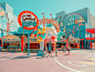 California Amusement Parks: Photos by Ludwig Favre | Inspiration Grid : Inspired by Universal Studios and other amusement parks in California, photographer Ludwig Favre captured this series of cool shots with his unique color palette and…
