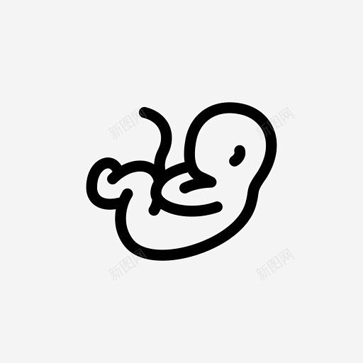 胚胎未出生脐带图标 脐带 icon 标识 标志 UI图标 设计图片 免费下载 页面网页 平面电商 创意素材