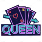 赛博朋克风电竞游戏贴纸-queen