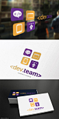 代码编写开发团队Logo模板 Developer Team Logo