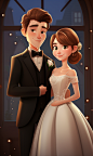 sighpotodulgli_A_couple_wearing_wedding_dresses_and_grooms_suit_cb0eb3f8-7fa2-4850-b1ec-62aee717b36f
