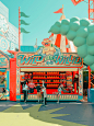 California Amusement Parks: Photos by Ludwig Favre | Inspiration Grid : Inspired by Universal Studios and other amusement parks in California, photographer Ludwig Favre captured this series of cool shots with his unique color palette and…