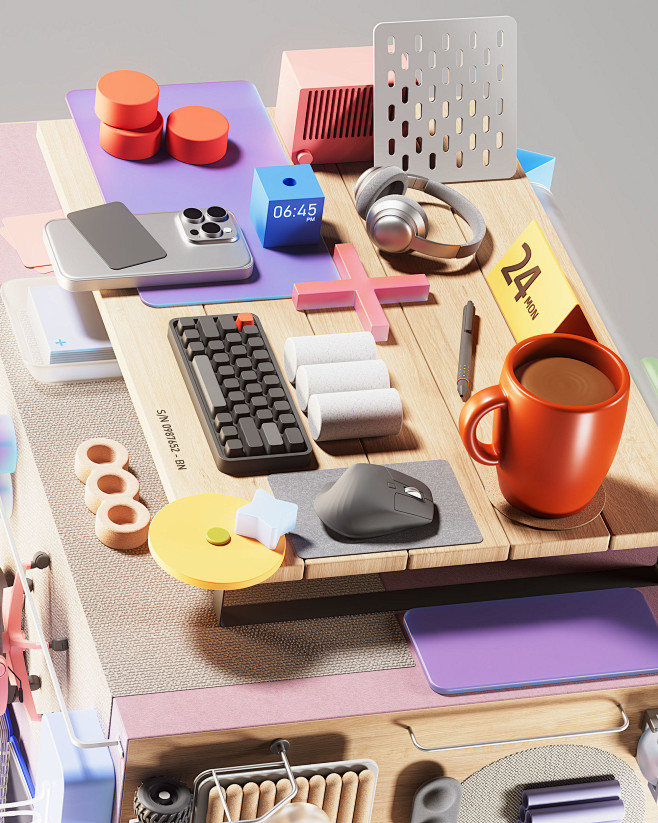 3D ILLUSTRATION  mot...
