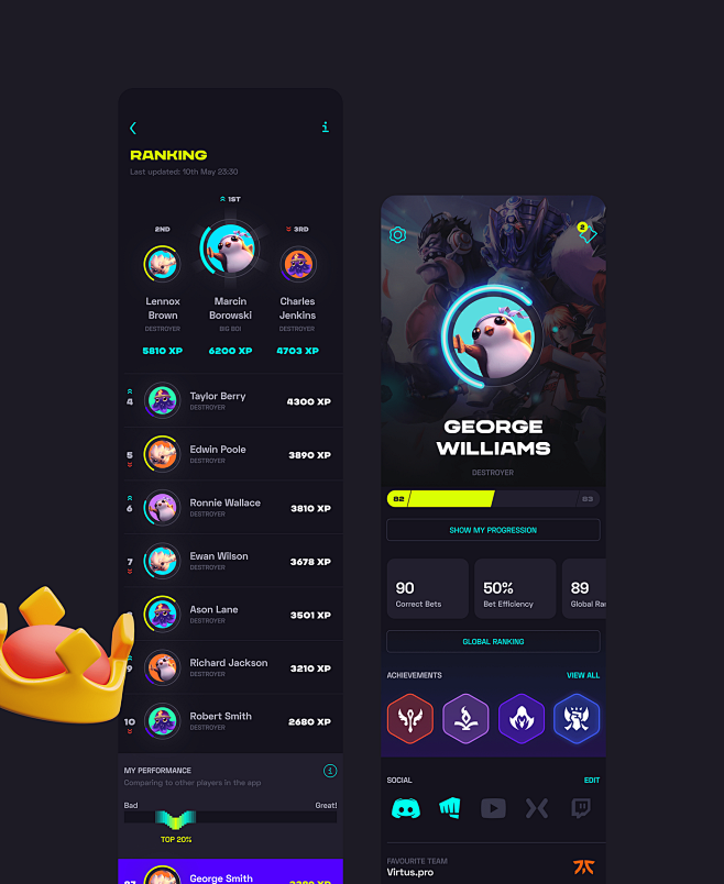 3D app bet dark desi...