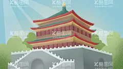 古建筑  - 源文件下载【酷图网】建筑,古风,中国风,中国画,工笔画,卡通古建筑,古建筑插画,古典建筑,建筑漫画,古代建筑,古人建筑,古代房子,古典房子