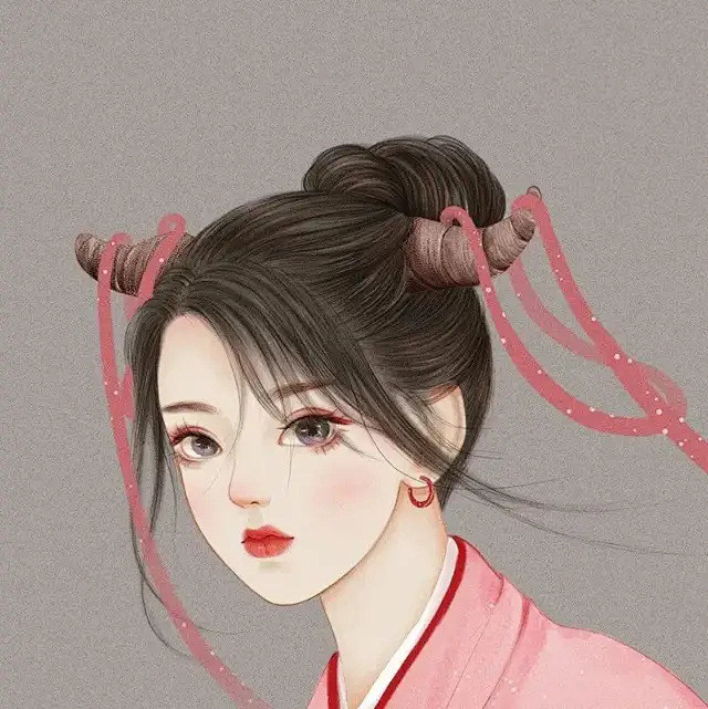 超美古风12星座十二星座系列的古风女生动漫头像cr春忍在画画