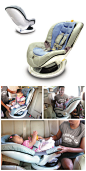 【婴儿汽车座椅】<br/>这个婴儿汽车座椅帮助很多家长解决了在汽车后座给婴儿换尿布的问题。婴儿很难固定的坐在后座上，这个旋转底座的设计不需要把婴儿抱起来就可以让家长很好的给婴儿换尿布。