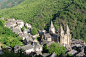 “Aerial view of Church of Sainte-Foy”
