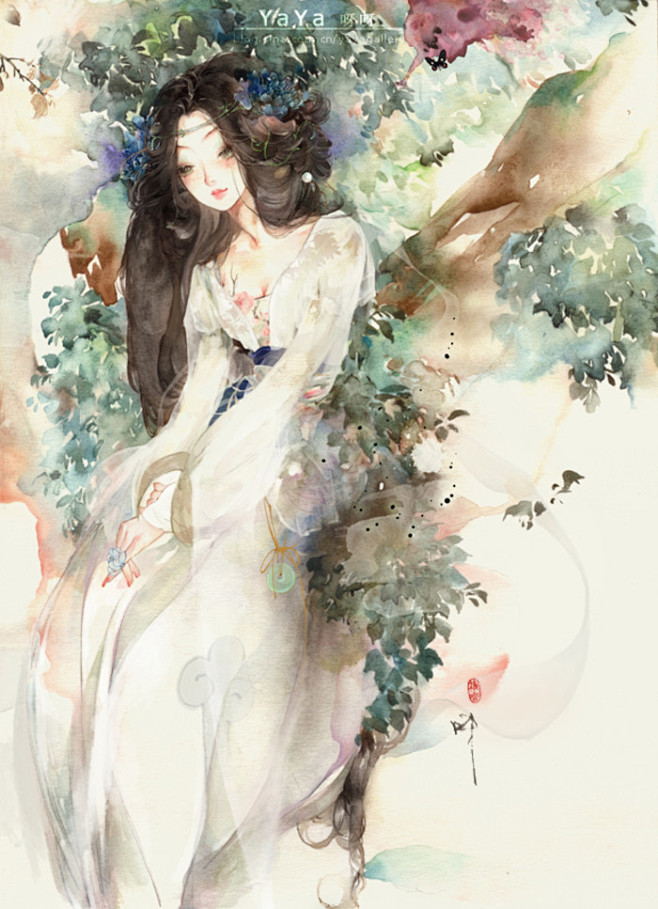17:45:06《浮生物语》封面,插画师:呀呀【画】古风/中国风鸬白同采自