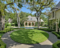 French Formal Estate : This exquisite French formal residence in Highland Park, Texas, features extensive architectural detailing and is surrounded by meticulously maintained gardens and landscape. The residence was