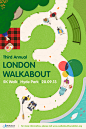 Third Annual London Walkabout Poster : Poster created for the Walkabout Foundation, promoting their third annual walkabout to raise money to build wheelchairs in developing countires.