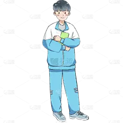 手绘-小学生开学元素