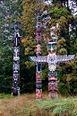 Totem poles in Stanley Park