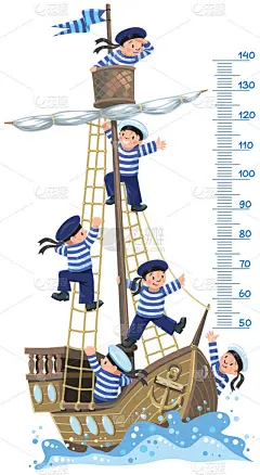 米墙体船和快乐的水手