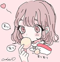 三三s采集到动漫头像 女