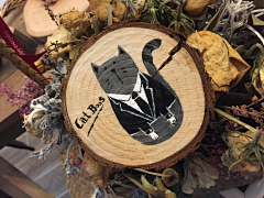周末的三叶草采集到小木片画
