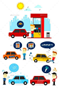 Man and Car Clipart - People Characters