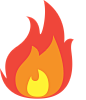 Fire Flame Flat Style Icon