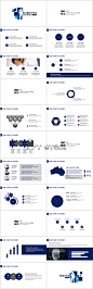 超实用。精美简洁。青色通用商务PPT模板