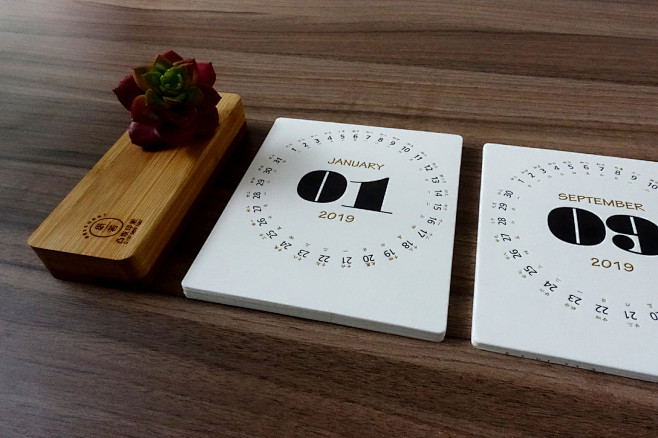2019 letterpress凸版台历...