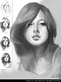 维纳斯的忧伤的插画画廊展厅