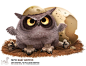 Daily Painting 1671# Baby Griffon, Piper Thibodeau