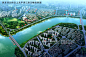  道路景观设计景观05滨江路总体鸟瞰图02_10-11_城市道路景观设计