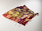 Silk foulards : A collection of large-format silk foulards based on designs rendered using 3d computer graphics.