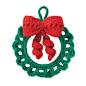 Crochet Christmas wreath -      ♪ ♪ ... #inspiration_crochet #diy GB http://www.pinterest.com/gigibrazil/boards/