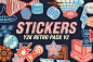25款复古Y2K标签贴纸徽章几何图形AI矢量设计素材 Y2K Retro Stickers Pack V.2 – 图渲拉-高品质设计素材分享平台