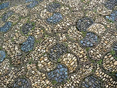 南京庭院景观采集到鹅卵石