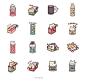 Can Cats - Character Design and LINE stickers : Can Cats concept is a spin-off of Cat Egg Ori Characters. These canned cats loves living in a can instead of eggs that their Cat Egg relatives like. They are also living in a magical cat grocery in which a c