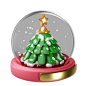 Christmas Ribbon  3D Icon