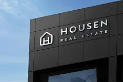 户外商业公司CBD建筑大楼楼体店招LOGO效果图展示PSD样机素材3581-淘宝网