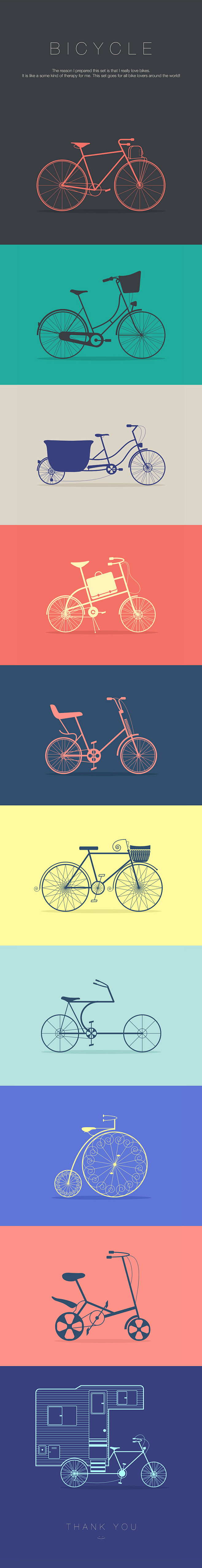 Bicycle Icon Set by ...