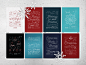 Christmas Greeting Cards 2015 : December 2015-16 | Personal Project: This project all started last year (2015) when Rhone (a client) asked if I would design a typographic Christmas card (that they wanted to send out to their partners) using any Christmas 