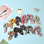 Retro Fabric Bowknot Ribbon Floral Hair Scrunchies NHCL330893