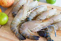 虾,清新,河流,饮食,水平画幅,水果,开胃品,柿子树,生食,膳食