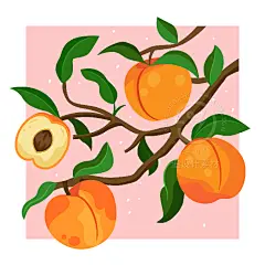 手绘水果草莓香蕉橙子柠檬芒果桃子包装插画海报ai矢量设计素材-淘宝网