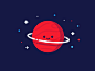 Planet vector identity illustration planet