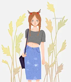 圣诞主题带麋鹿发夹美女图片大小2000x2300px 图片尺寸2.29 MB 来自PNG搜索网 pngss.com 免费免扣png素材下载！花草#卡通#卡通手绘#可爱#美女#麋鹿#气质#人物#少女#圣诞#圣诞节#圣诞主题#手绘#