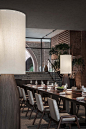 DongFengYun Hotel Mi'Le — MGallery / Luoxu + CCD - Interior Photography, Kitchen, Beam, Table, Chair, Lighting