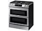 6.3 cu ft. Smart Slide-in Gas Range with Flex Duo™, Smart Dial & Air Fry in Stainless Steel Ranges - NY63T8751SS/AA | Samsung US : Discover the latest features and innovations available in the 6.3 cu ft. Smart Slide-in Gas Range with Flex Duo™, 