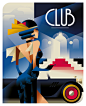 Art Deco Inspired Illustrations by Mads Berg